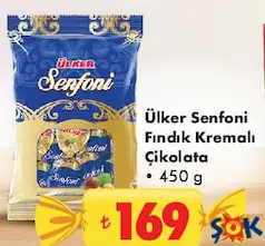 ÜLKER SENFONİ FINDIK KREMALI ÇİKOLATA 450 G - BAYRAM ŞEKERİ/ÇİKOLATASI